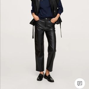 NWT Mango Leather Pants